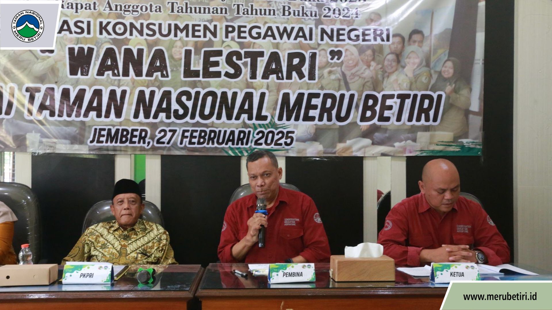 Koperasi Konsumen Pegawai Negeri Wana Lestari Balai Taman Nasional Meru Betiri Selenggarakan Rapat Anggota Tahunan